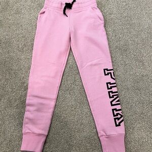 PINK sweatpants.